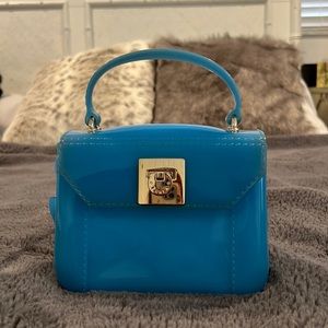 Blue candy Furla crossbody bag